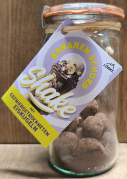 Bananen Schoko Shake mit gefriergetrockneten Eiskugeln, 35g