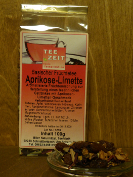 Basischer Früchtetee Aprikose Limette