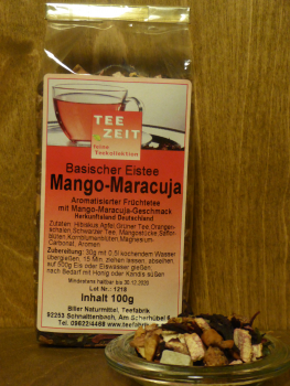 Aromatisierter basischer Eistee Mango Maracuja