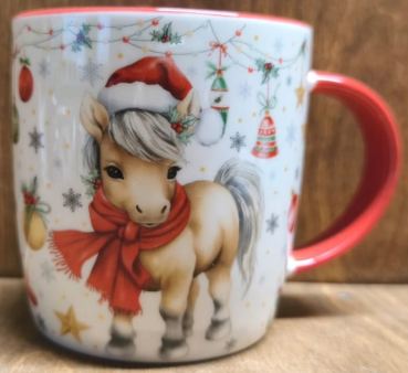 Becher "Weihnachtspony", Motiv 1