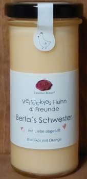 Verrücktes Huhn & Freunde "Berta´s Schwester" (Eierlikör mit Orange), 150ml