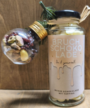 Bruchschokolade weiße Schokolade mit Topping, 175g