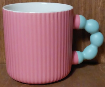 Tasse "Bubble" pink, blau