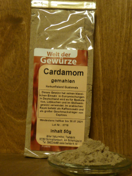 Cardamom i. d. Hülse, gemahlen