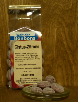 Bonbon Cistus Zitrone, 150g