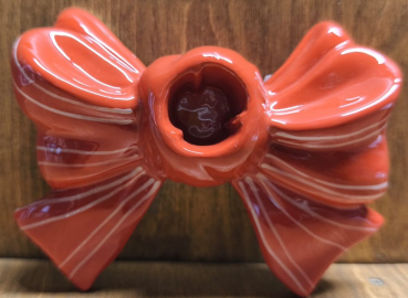 Kerzenhalter Schleife, rot
