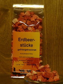 Erdbeeren gefriergetrocknet, 20g