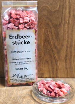 Erdbeeren gefriergetrocknet, 20g