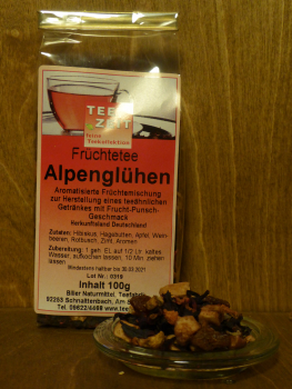 Aromatisierter Früchtetee Alpenglühen