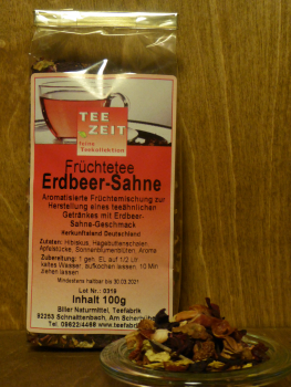 Aromatisierter Früchtetee Erdbeer Sahne