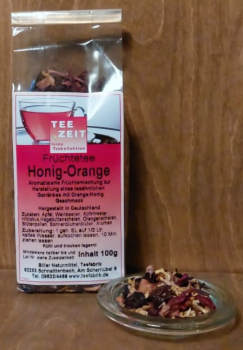 Aromatisierter Früchtetee Honig Orange