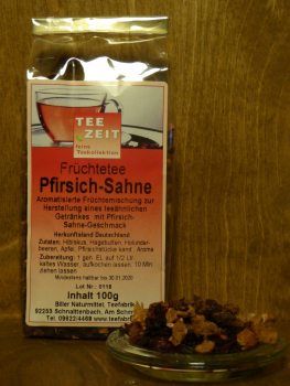 Aromatisierter Früchtetee Pfirsich Sahne