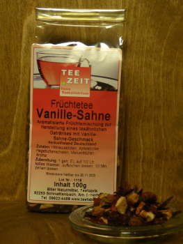 Aromatisierter Früchtetee Vanille Sahne