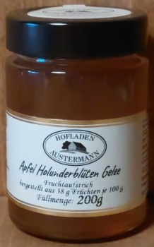 Fruchtaufstrich Apfel Holunderblüten Gelee, 200g