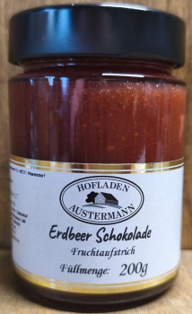 Fruchtaufstrich Erdbeer Schokolade, 200g