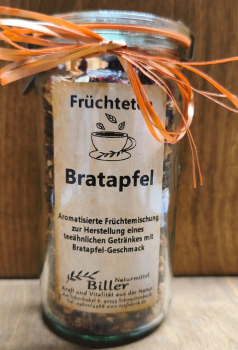 Aromatisierter Früchtetee Bratapfel im Glas, 120g
