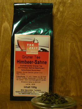 Grüner Tee Himbeer Sahne