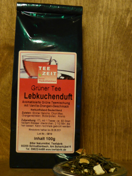 Aromatisierter Grüntee Lebkuchenduft