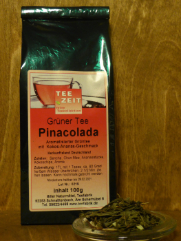 Aromatisierter Grüntee Pinacolada