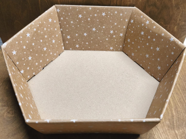 Geschenkkorb, light brown "Stars"