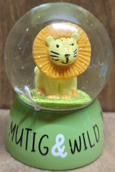 Glitzerkugel "Mutig & wild"