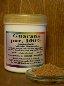 Guaranapulver Dose, 100g