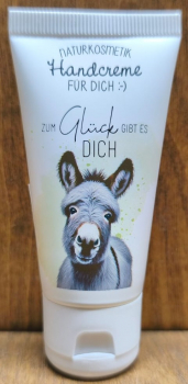 Handcreme Esel "Zum Glück gibt es dich", 30ml