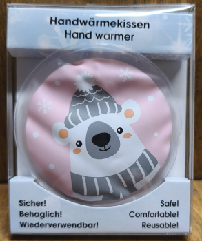 Handwärmer Eisbär, rosa