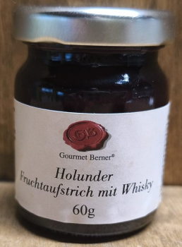 Holunder Fruchtaufstrich mit Whisky, 60g