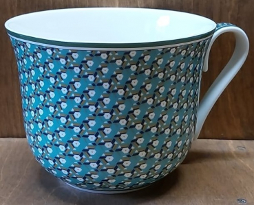 Jumbotasse, türkis - blau