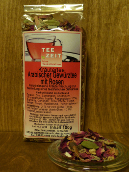 Naturbelassene Kräutermischung Arabischer Gewürztee mit Rosen