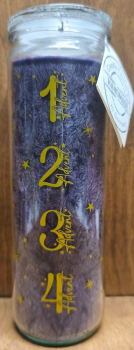 Kerze "Advent", grau