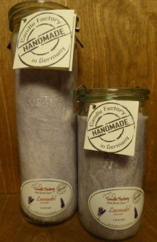 Kerze "Lavendel" groß