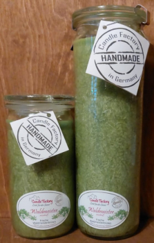Kerze "Waldmeister" groß