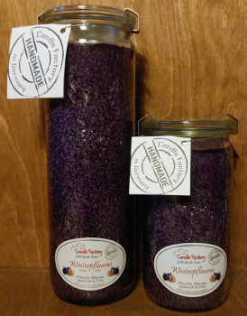 Kerze "Winterpflaume" groß