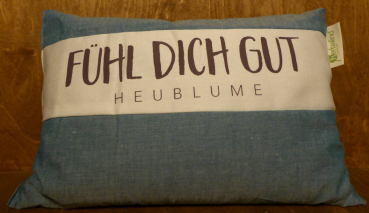 Heublumenkissen "Fühl dich gut" petrol