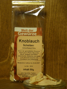 Knoblauchscheiben