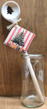 Kochlöffel Weihnachtsbaum "frohes Fest"
