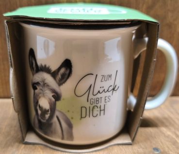 Kultbecher Esel "Zum Glück gibt es dich"