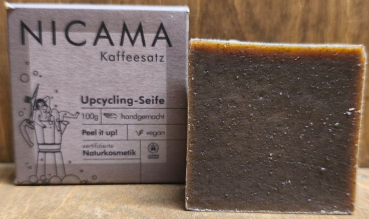 NICAMA Upcyclingseife Kaffeesatz, 100g