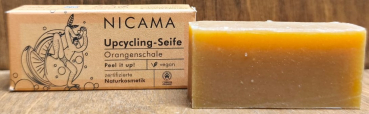 NICAMA Upcyclingseife Orangenschale, 25g