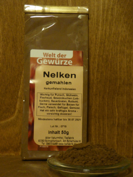 Nelken gemahlen