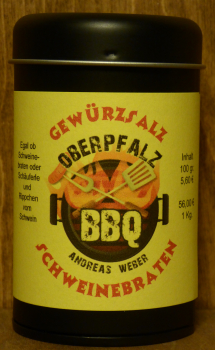 Oberpfalz BBQ Gewürzsalz Schweinebraten Dose 100g