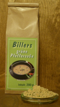 Billers Grüne Pfeffersoße, 200g Tüte
