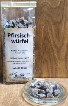 Pfirsichwürfel kandiert