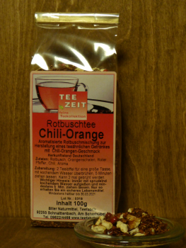 Aromatisierter Rotbusch Chili Orange