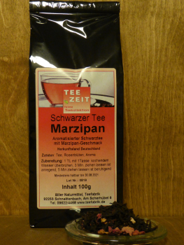 Aromatisierter Schwarztee Marzipan