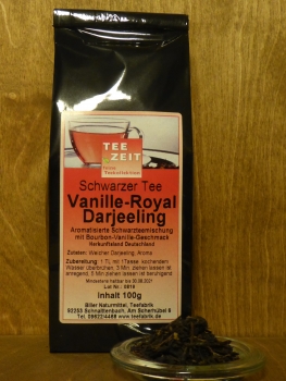 Aromatisierter Schwarztee Vanille Royal Darjeeling