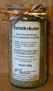 Salatkräuter im Glas, 100g