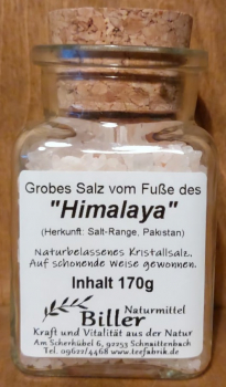 Salz vom Fuße des "Himalaya" im Glas, grob, 170g